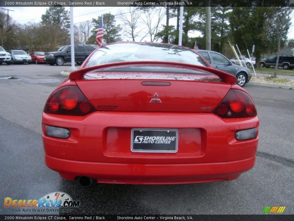 2000 Mitsubishi Eclipse GT Coupe Saronno Red / Black Photo #4