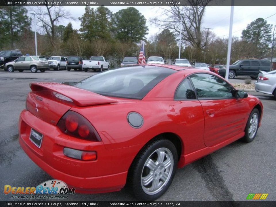 2000 Mitsubishi Eclipse GT Coupe Saronno Red / Black Photo #5