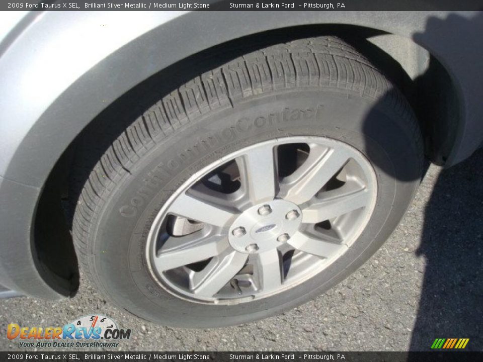 2009 Ford Taurus X SEL Brilliant Silver Metallic / Medium Light Stone Photo #12