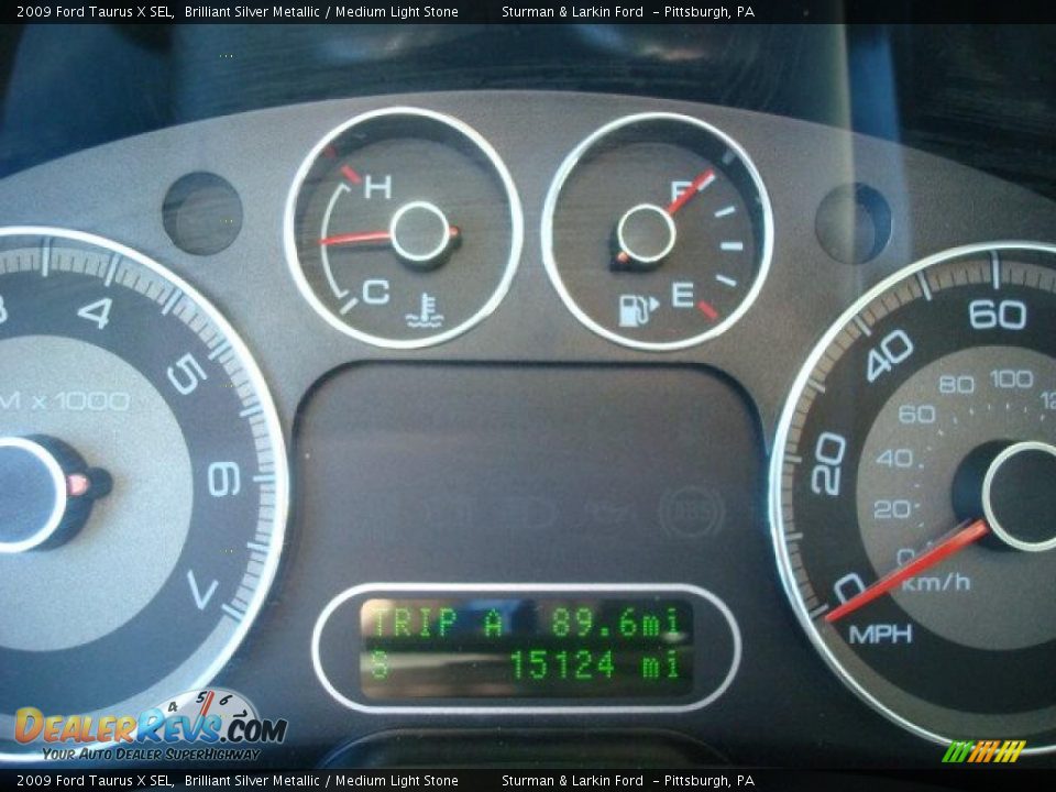 2009 Ford Taurus X SEL Brilliant Silver Metallic / Medium Light Stone Photo #20