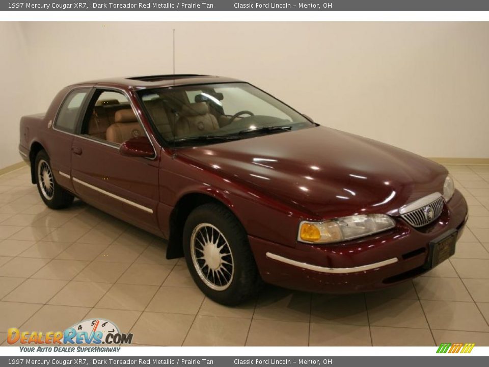1997 Mercury Cougar XR7 Dark Toreador Red Metallic / Prairie Tan Photo #1