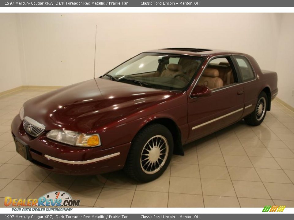 1997 Mercury Cougar XR7 Dark Toreador Red Metallic / Prairie Tan Photo #3