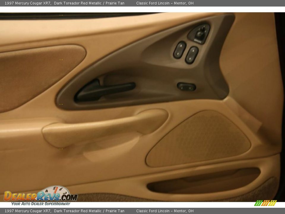 1997 Mercury Cougar XR7 Dark Toreador Red Metallic / Prairie Tan Photo #8