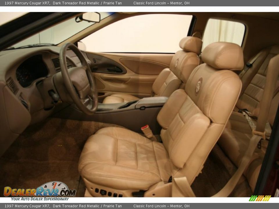 1997 Mercury Cougar XR7 Dark Toreador Red Metallic / Prairie Tan Photo #11