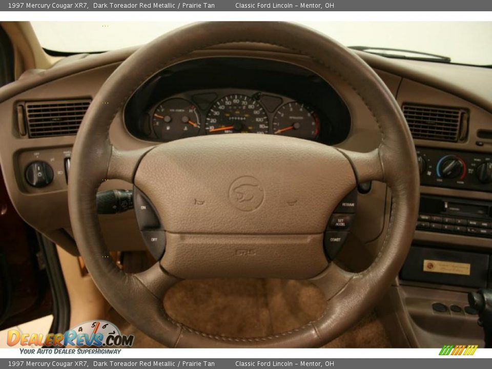 1997 Mercury Cougar XR7 Dark Toreador Red Metallic / Prairie Tan Photo #13
