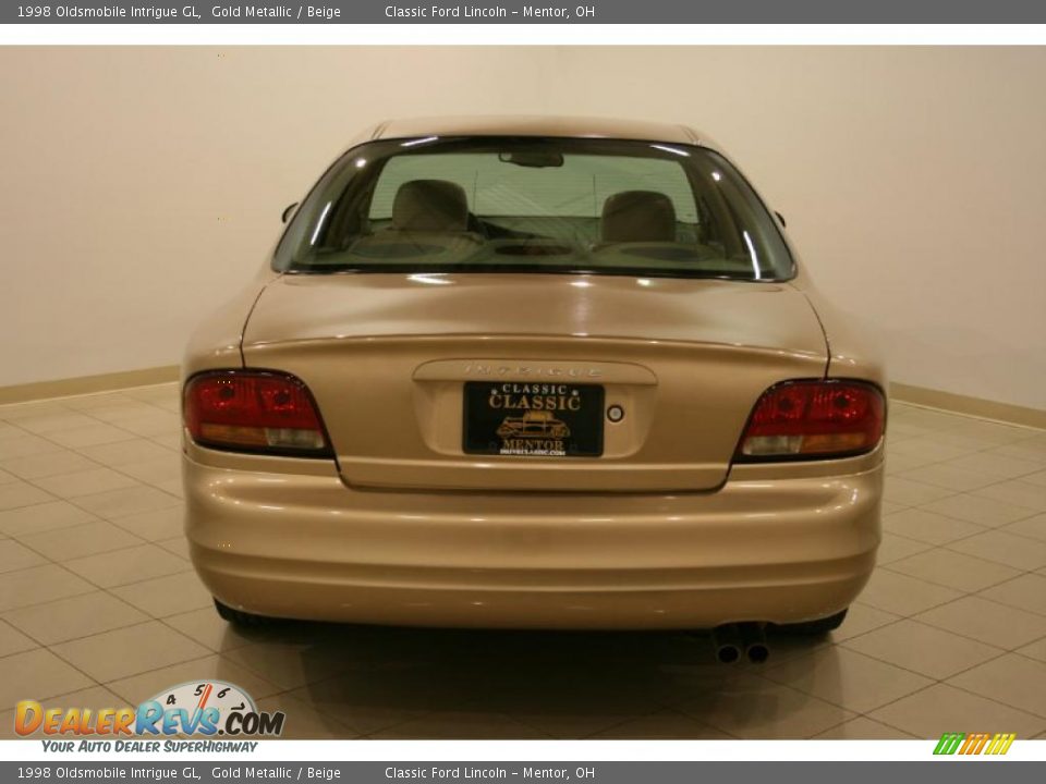 1998 Oldsmobile Intrigue GL Gold Metallic / Beige Photo #6