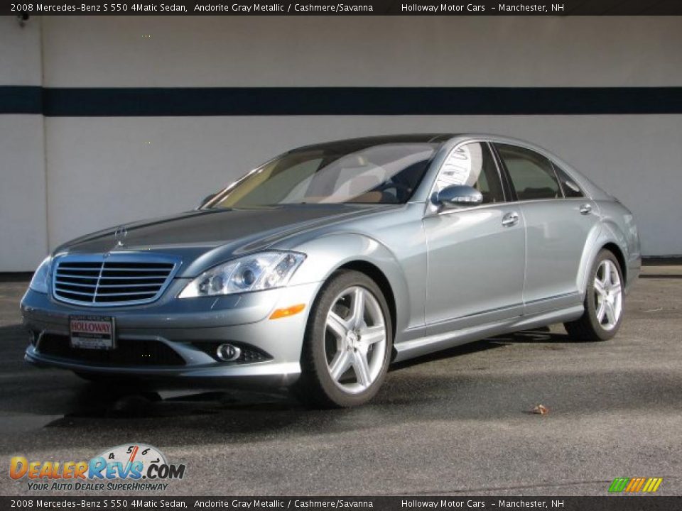 2008 Mercedes-Benz S 550 4Matic Sedan Andorite Gray Metallic / Cashmere/Savanna Photo #1