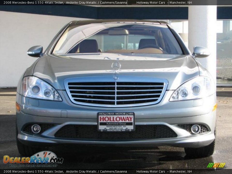 2008 Mercedes-Benz S 550 4Matic Sedan Andorite Gray Metallic / Cashmere/Savanna Photo #2
