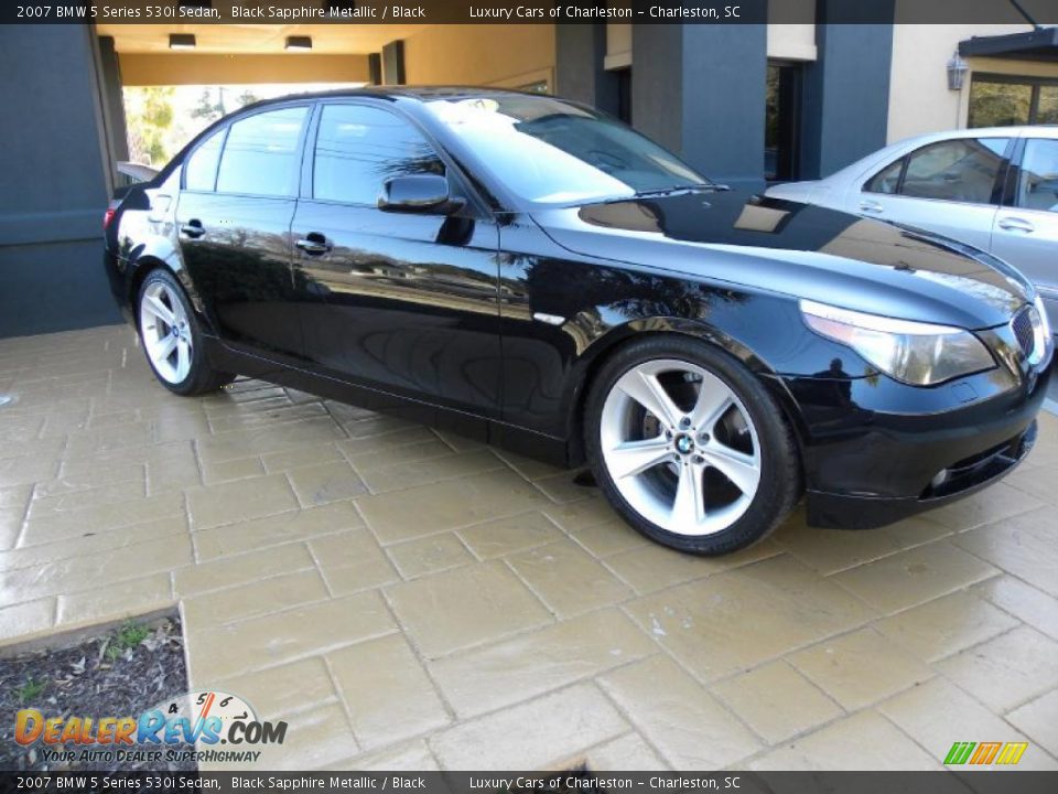 2007 BMW 5 Series 530i Sedan Black Sapphire Metallic / Black Photo #1