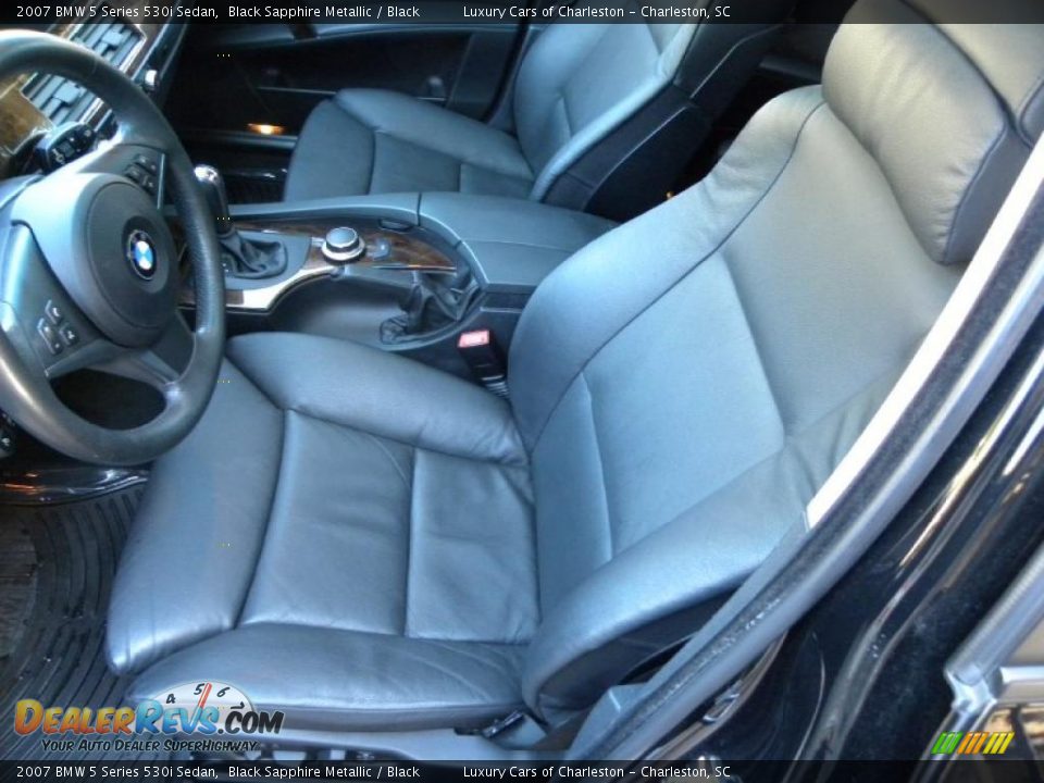 2007 BMW 5 Series 530i Sedan Black Sapphire Metallic / Black Photo #5