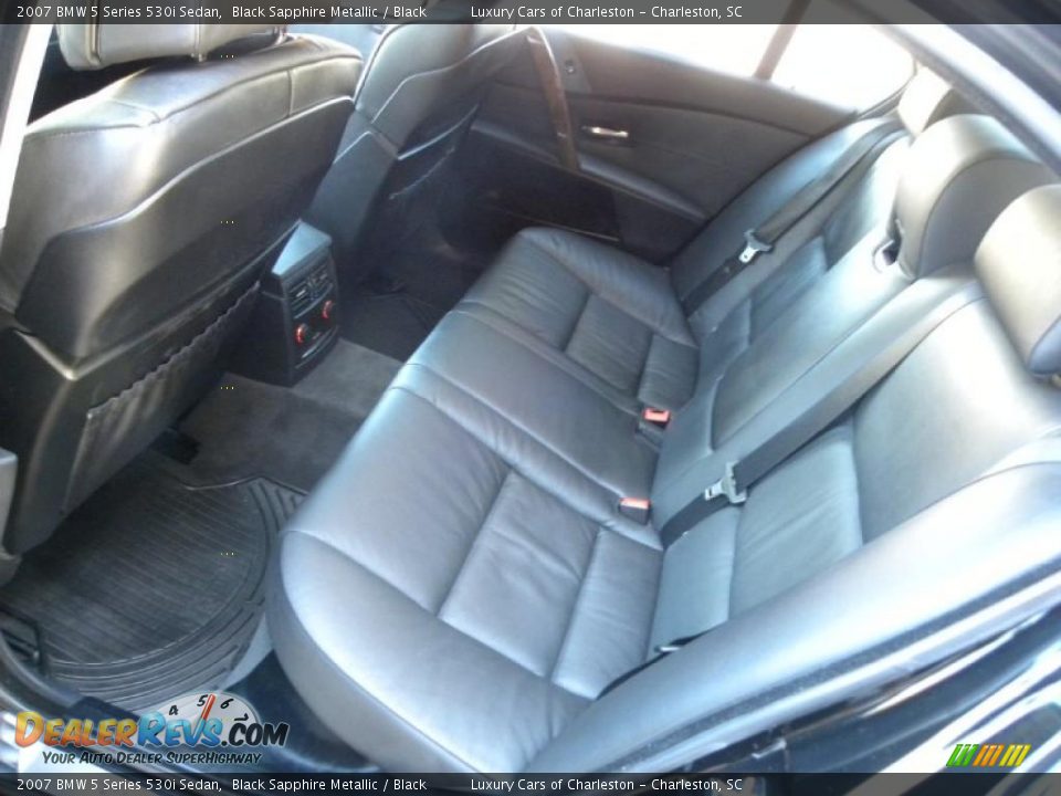 2007 BMW 5 Series 530i Sedan Black Sapphire Metallic / Black Photo #7