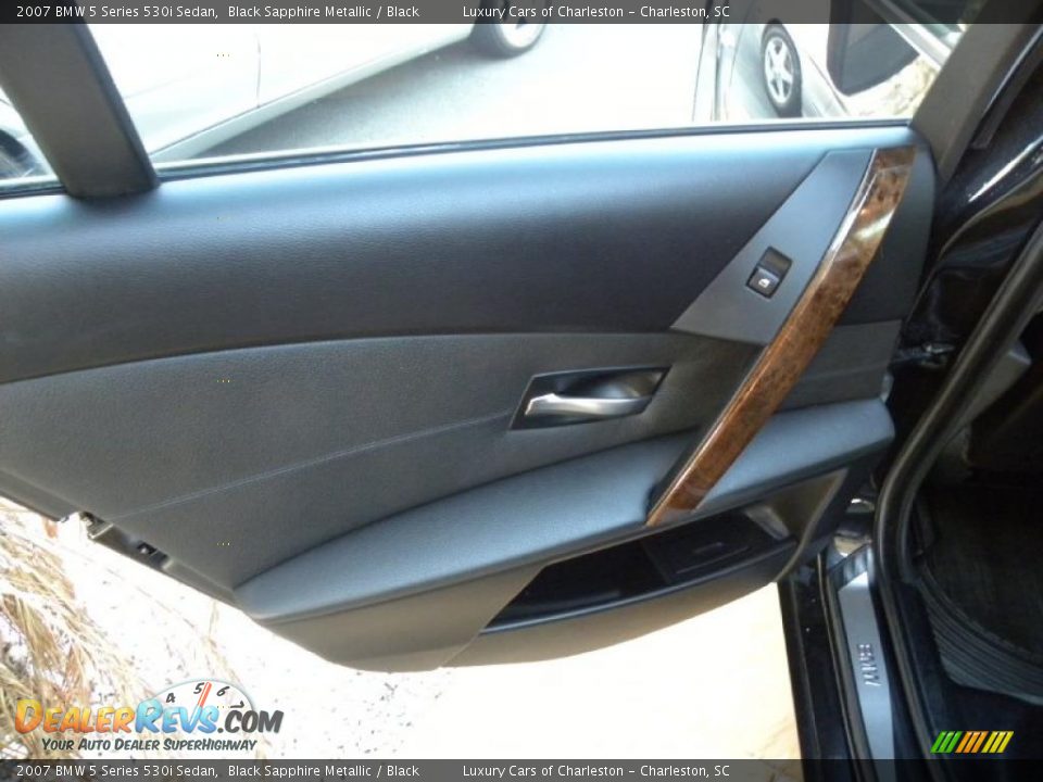 2007 BMW 5 Series 530i Sedan Black Sapphire Metallic / Black Photo #8