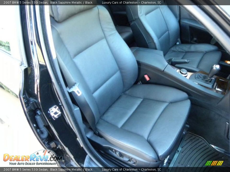 2007 BMW 5 Series 530i Sedan Black Sapphire Metallic / Black Photo #9