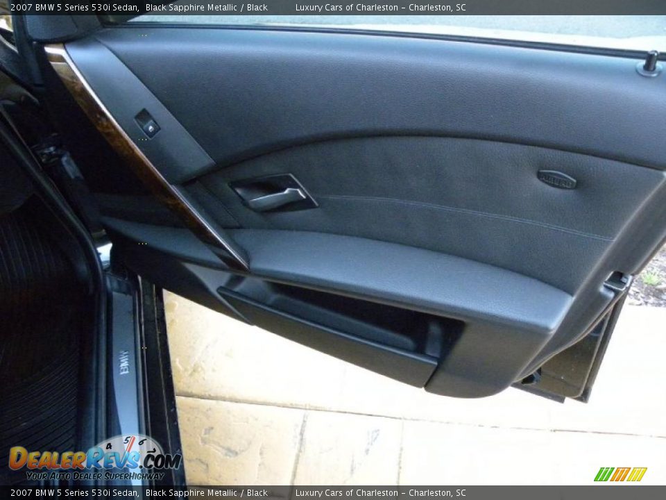 2007 BMW 5 Series 530i Sedan Black Sapphire Metallic / Black Photo #10