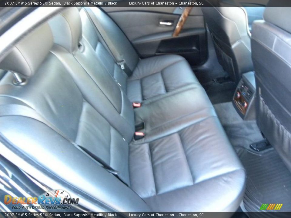 2007 BMW 5 Series 530i Sedan Black Sapphire Metallic / Black Photo #11