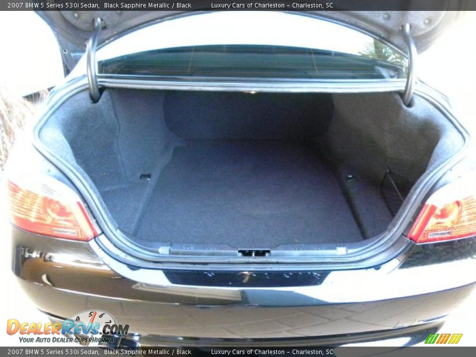 2007 BMW 5 Series 530i Sedan Black Sapphire Metallic / Black Photo #14