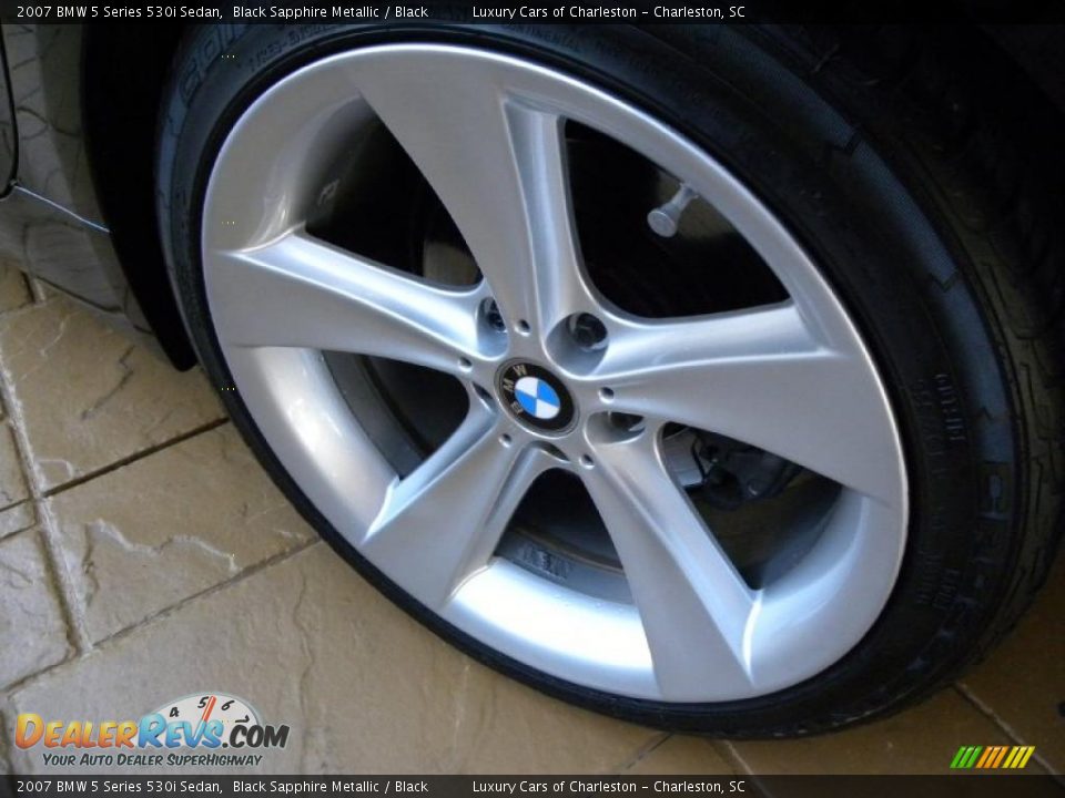 2007 BMW 5 Series 530i Sedan Black Sapphire Metallic / Black Photo #16