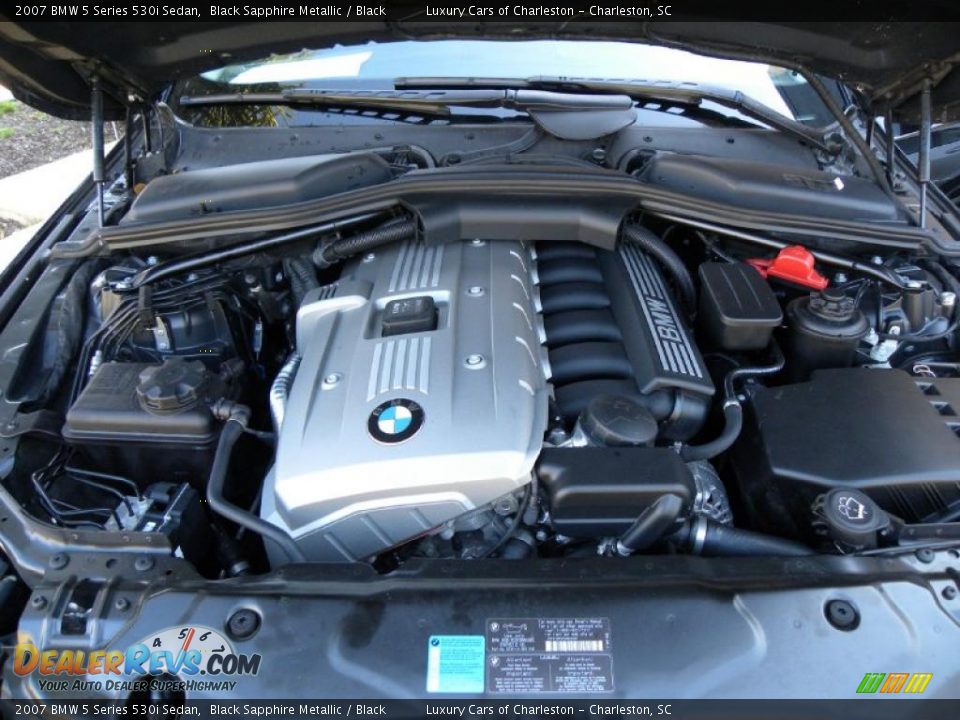 2007 BMW 5 Series 530i Sedan Black Sapphire Metallic / Black Photo #17