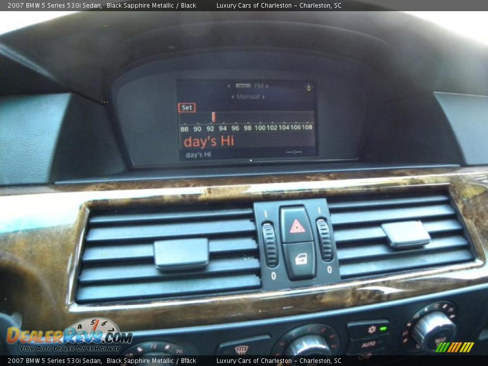 2007 BMW 5 Series 530i Sedan Black Sapphire Metallic / Black Photo #19
