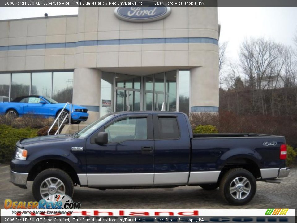2006 Ford F150 XLT SuperCab 4x4 True Blue Metallic / Medium/Dark Flint Photo #1