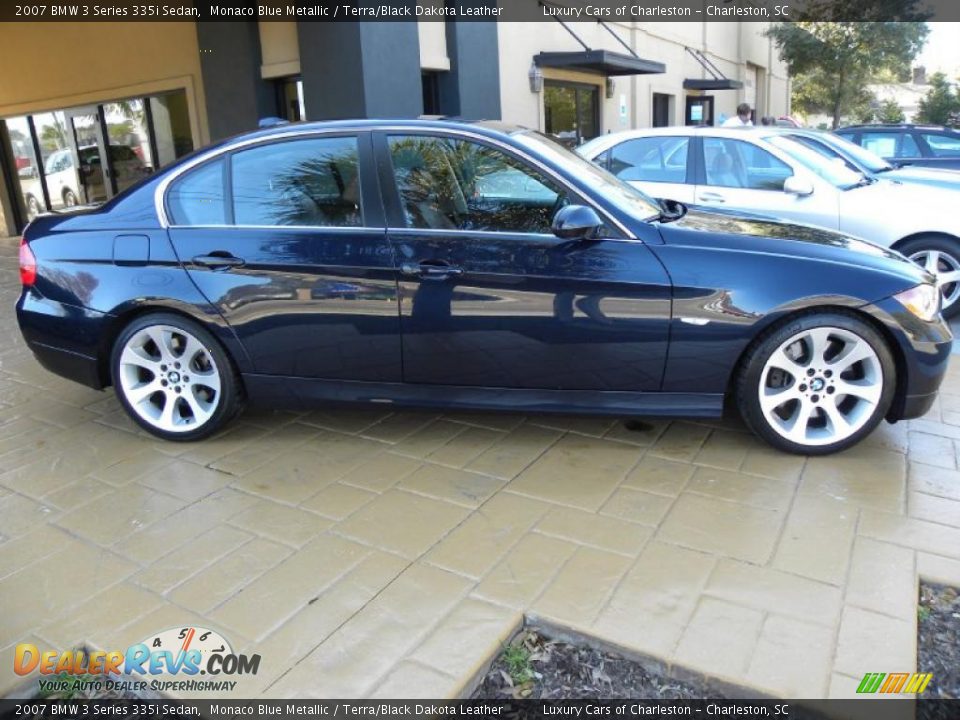 2007 BMW 3 Series 335i Sedan Monaco Blue Metallic / Terra/Black Dakota Leather Photo #2