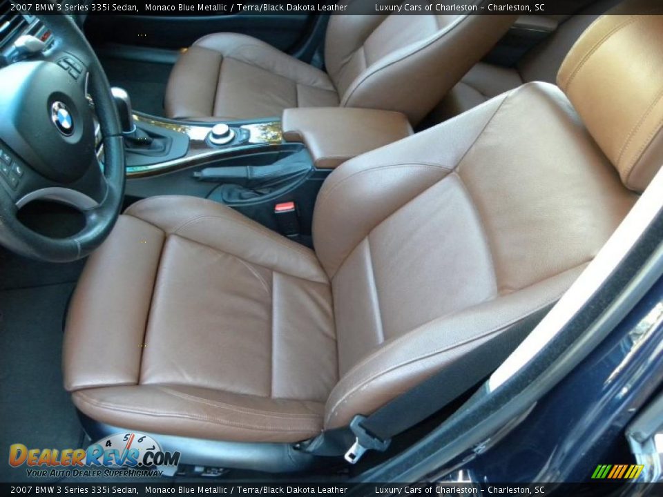 2007 BMW 3 Series 335i Sedan Monaco Blue Metallic / Terra/Black Dakota Leather Photo #5
