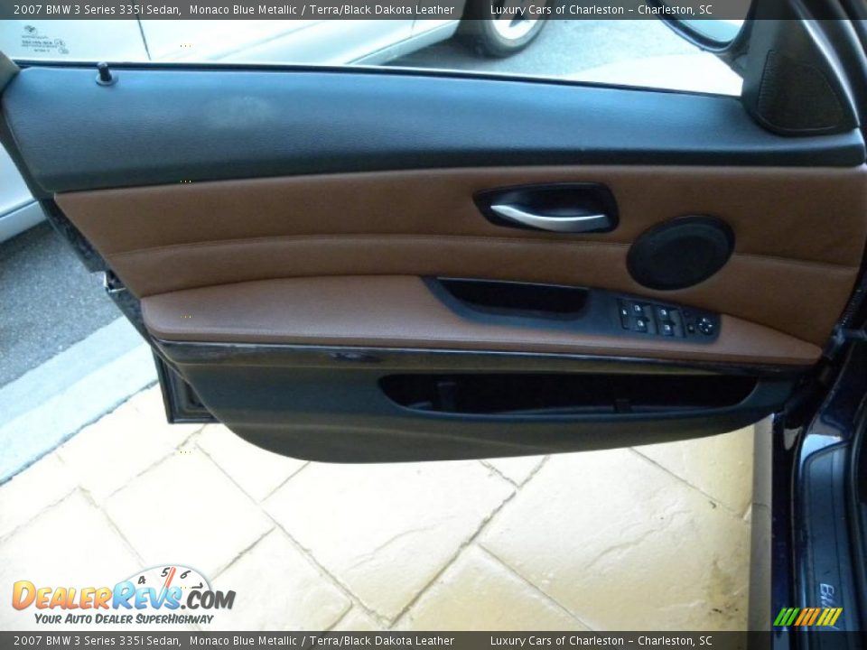 2007 BMW 3 Series 335i Sedan Monaco Blue Metallic / Terra/Black Dakota Leather Photo #6