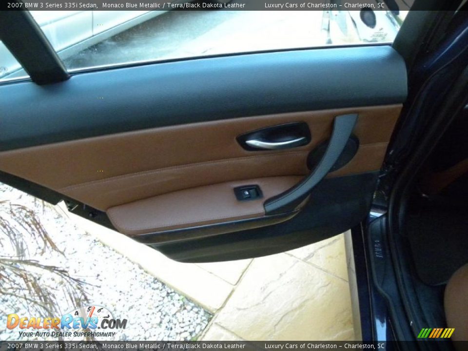 2007 BMW 3 Series 335i Sedan Monaco Blue Metallic / Terra/Black Dakota Leather Photo #8