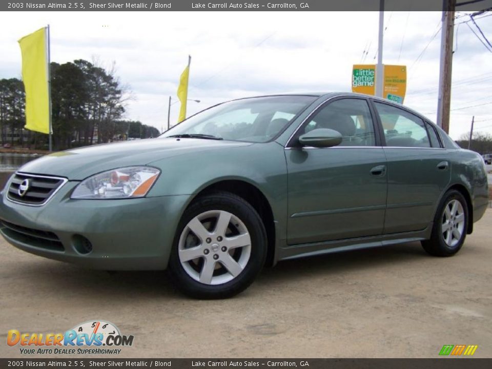 2003 Nissan Altima 2.5 S Sheer Silver Metallic / Blond Photo #2