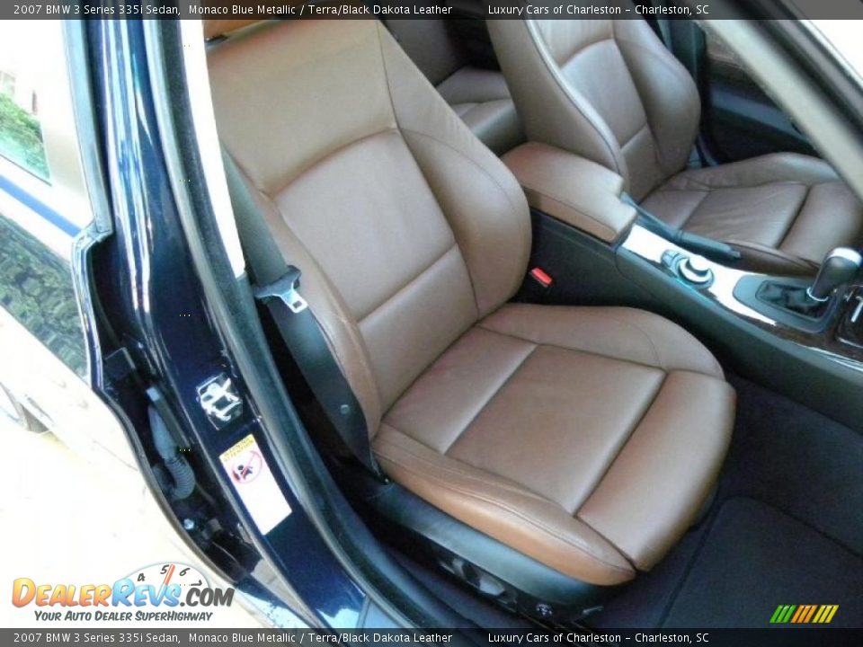 2007 BMW 3 Series 335i Sedan Monaco Blue Metallic / Terra/Black Dakota Leather Photo #9