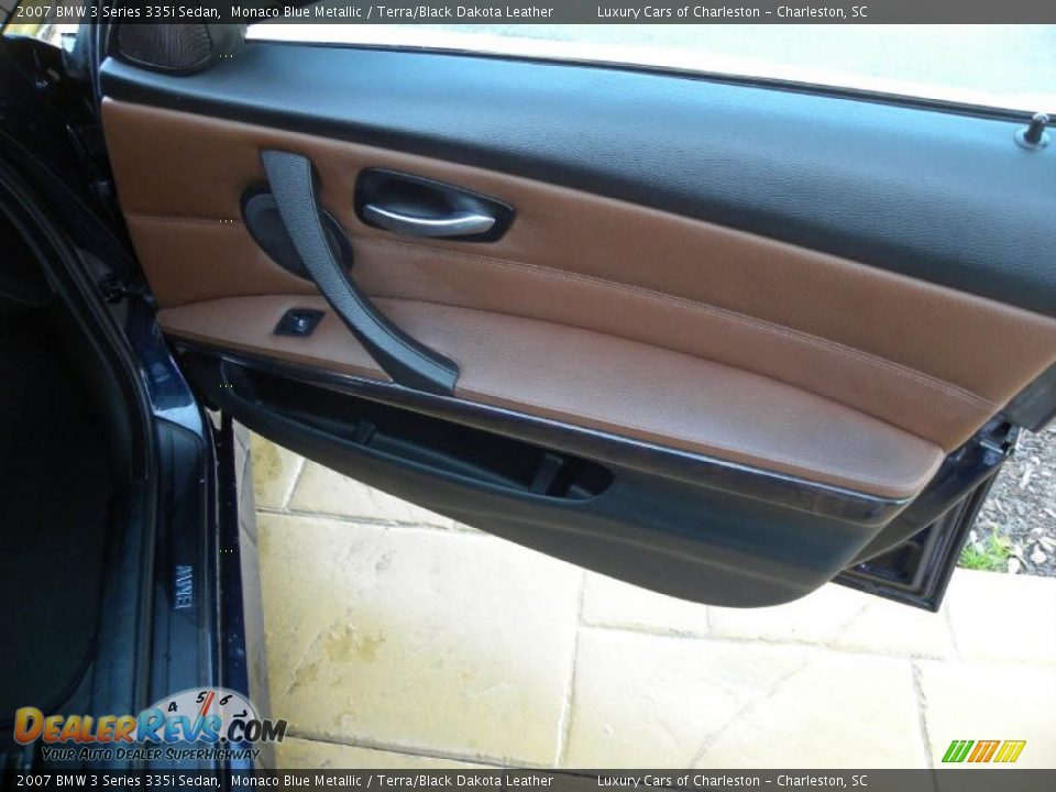 2007 BMW 3 Series 335i Sedan Monaco Blue Metallic / Terra/Black Dakota Leather Photo #10
