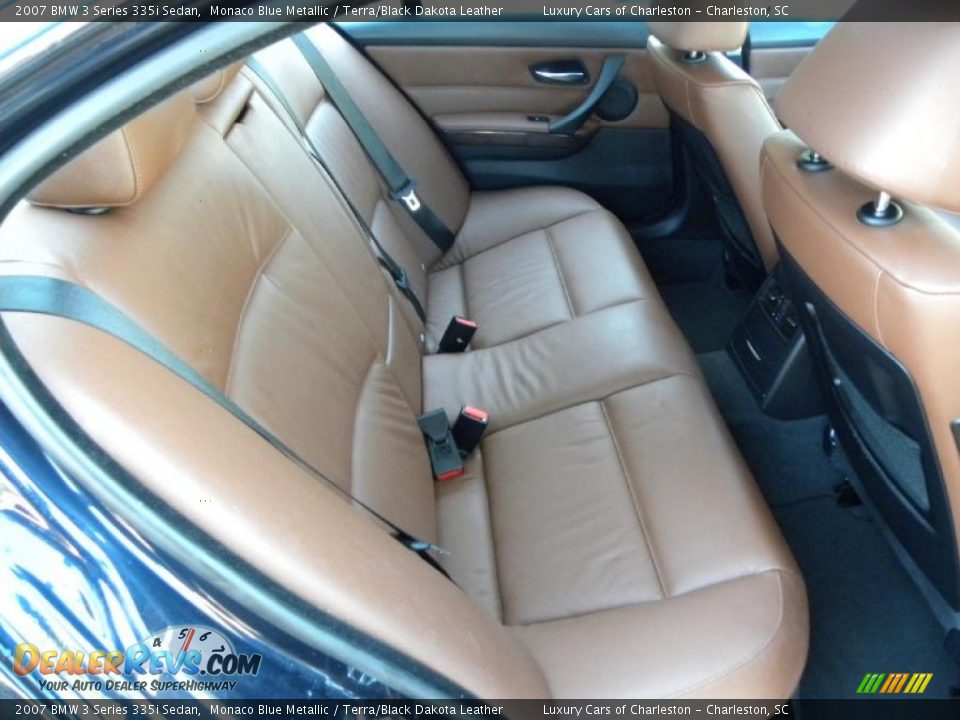 2007 BMW 3 Series 335i Sedan Monaco Blue Metallic / Terra/Black Dakota Leather Photo #11