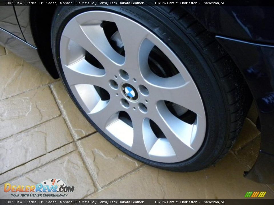 2007 BMW 3 Series 335i Sedan Monaco Blue Metallic / Terra/Black Dakota Leather Photo #16