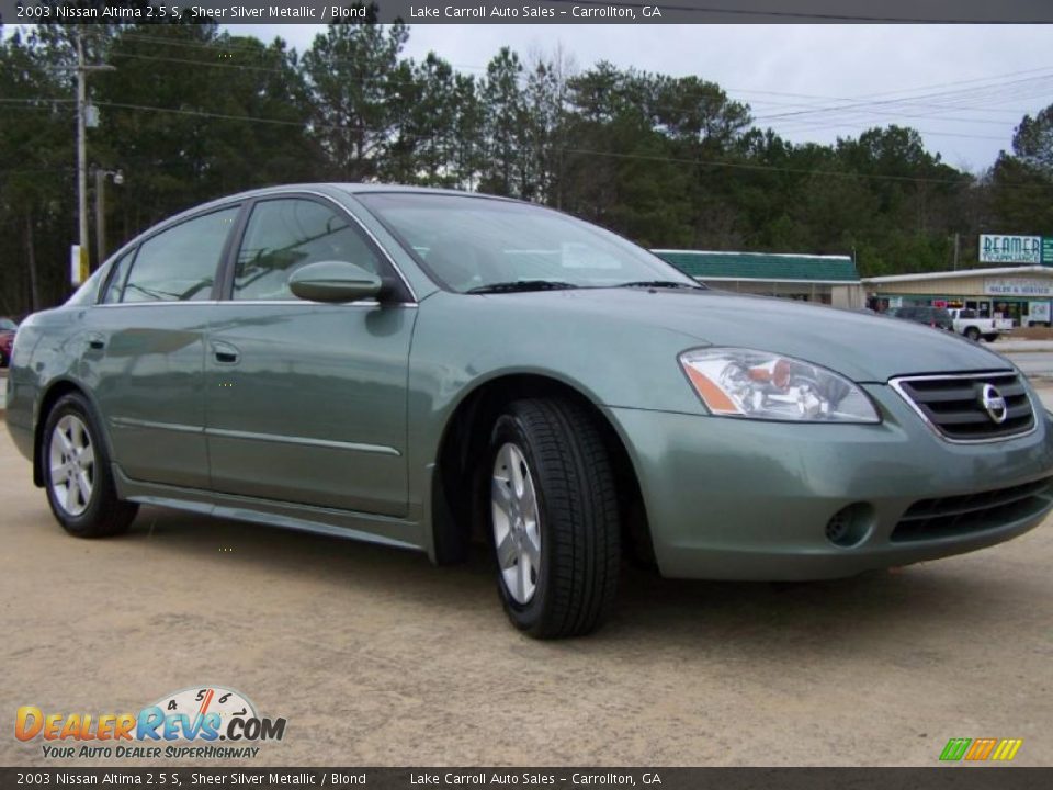 2003 Nissan Altima 2.5 S Sheer Silver Metallic / Blond Photo #10