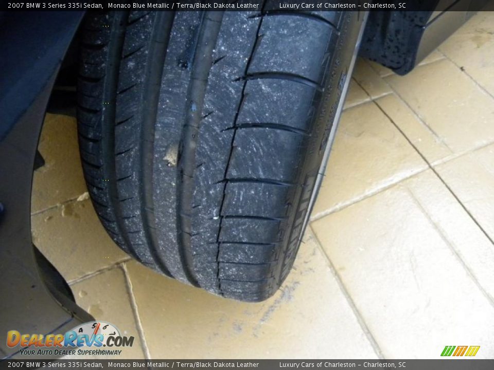 2007 BMW 3 Series 335i Sedan Monaco Blue Metallic / Terra/Black Dakota Leather Photo #17