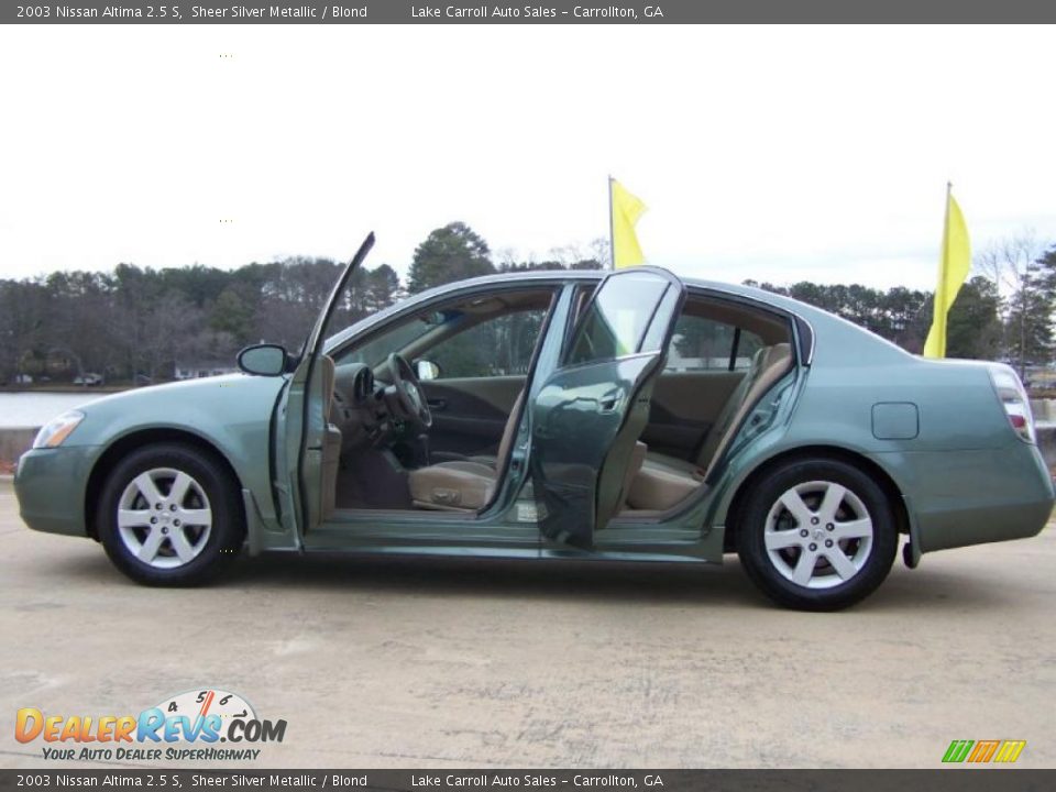 2003 Nissan Altima 2.5 S Sheer Silver Metallic / Blond Photo #12
