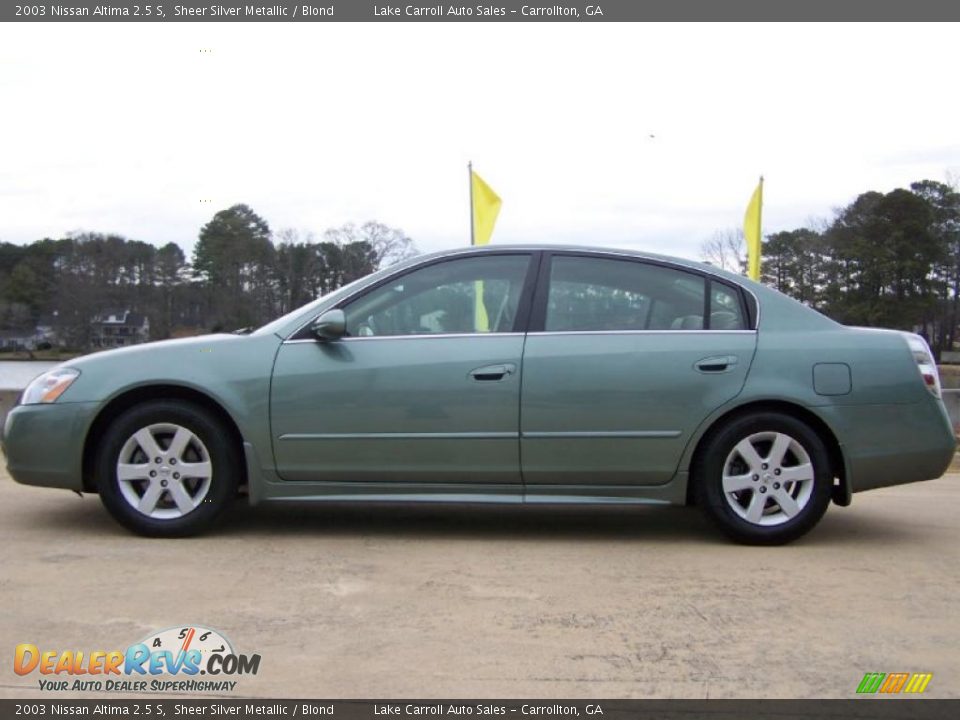 2003 Nissan Altima 2.5 S Sheer Silver Metallic / Blond Photo #14