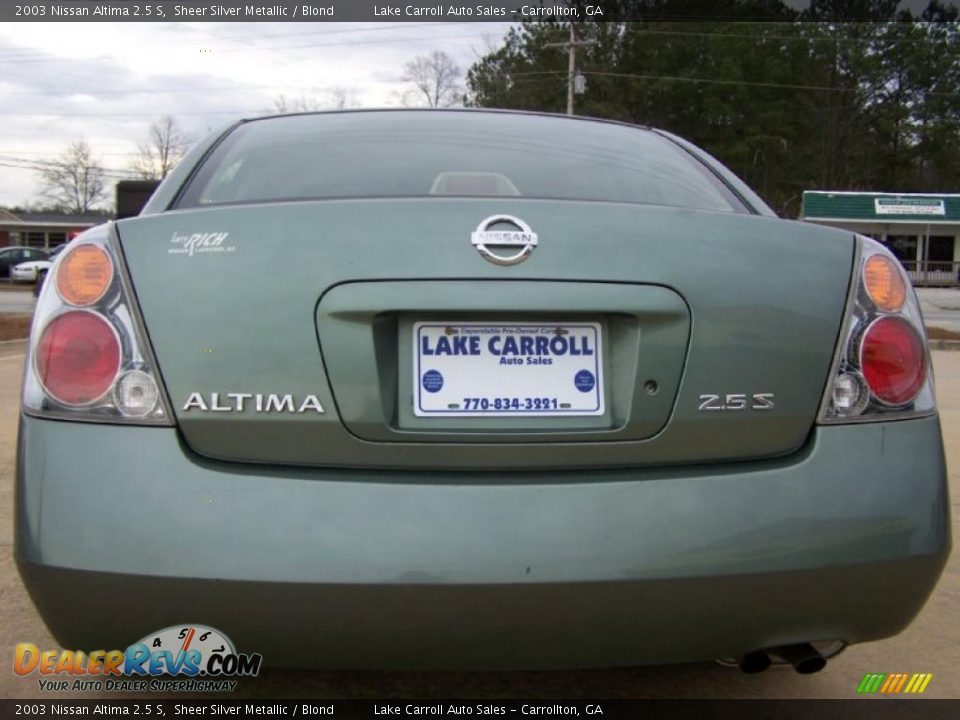 2003 Nissan Altima 2.5 S Sheer Silver Metallic / Blond Photo #16
