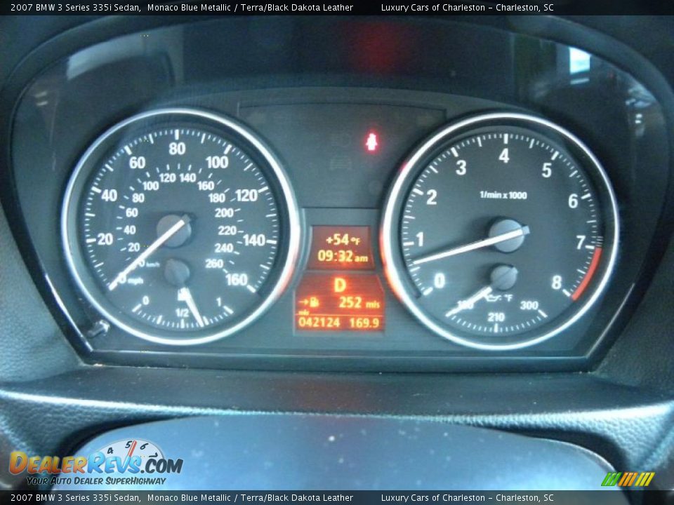 2007 BMW 3 Series 335i Sedan Monaco Blue Metallic / Terra/Black Dakota Leather Photo #22