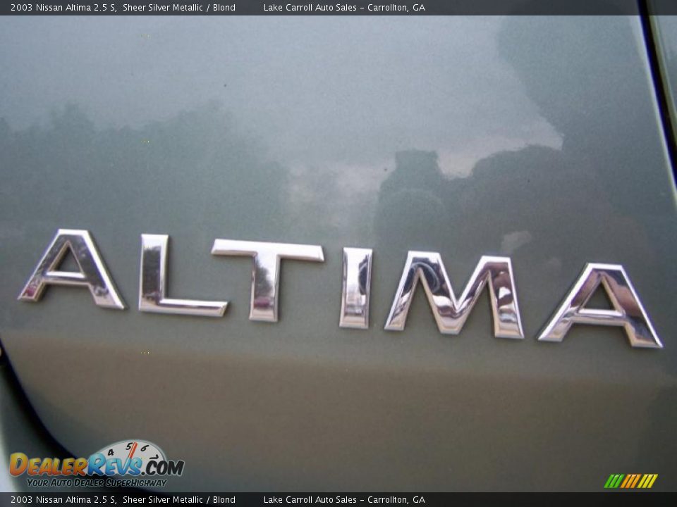 2003 Nissan Altima 2.5 S Sheer Silver Metallic / Blond Photo #17