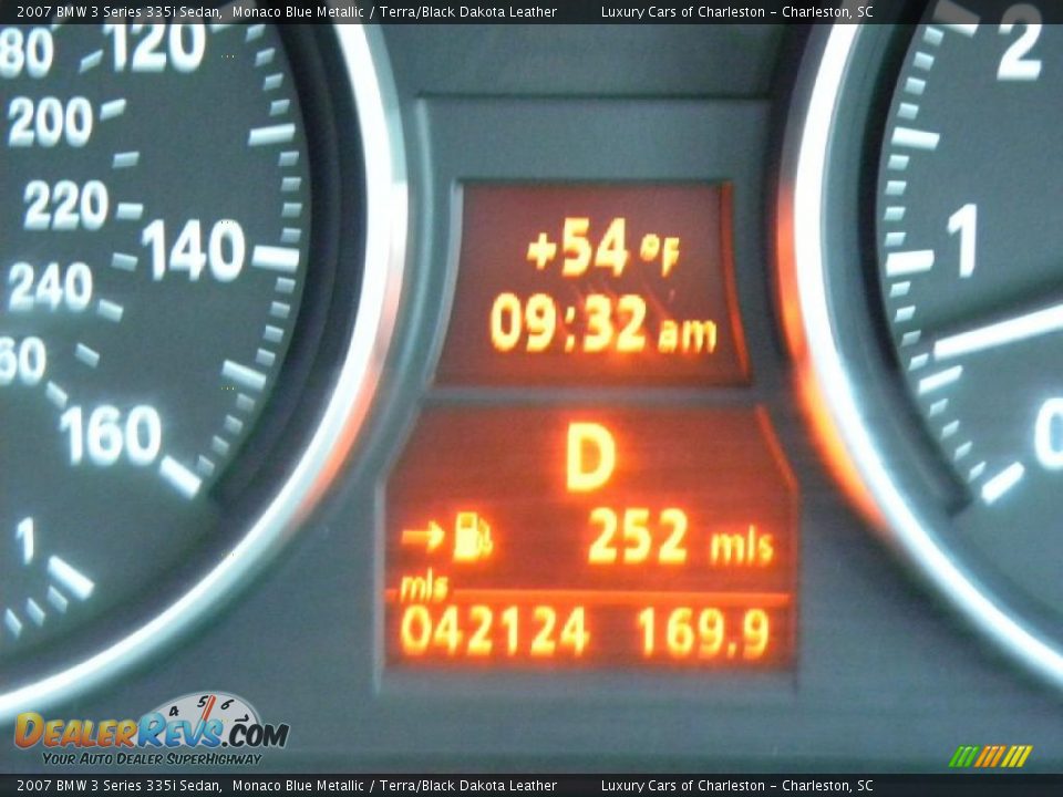 2007 BMW 3 Series 335i Sedan Monaco Blue Metallic / Terra/Black Dakota Leather Photo #23