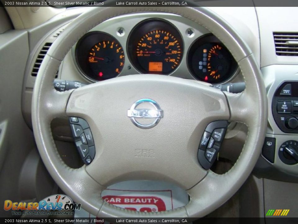 2003 Nissan Altima 2.5 S Sheer Silver Metallic / Blond Photo #19