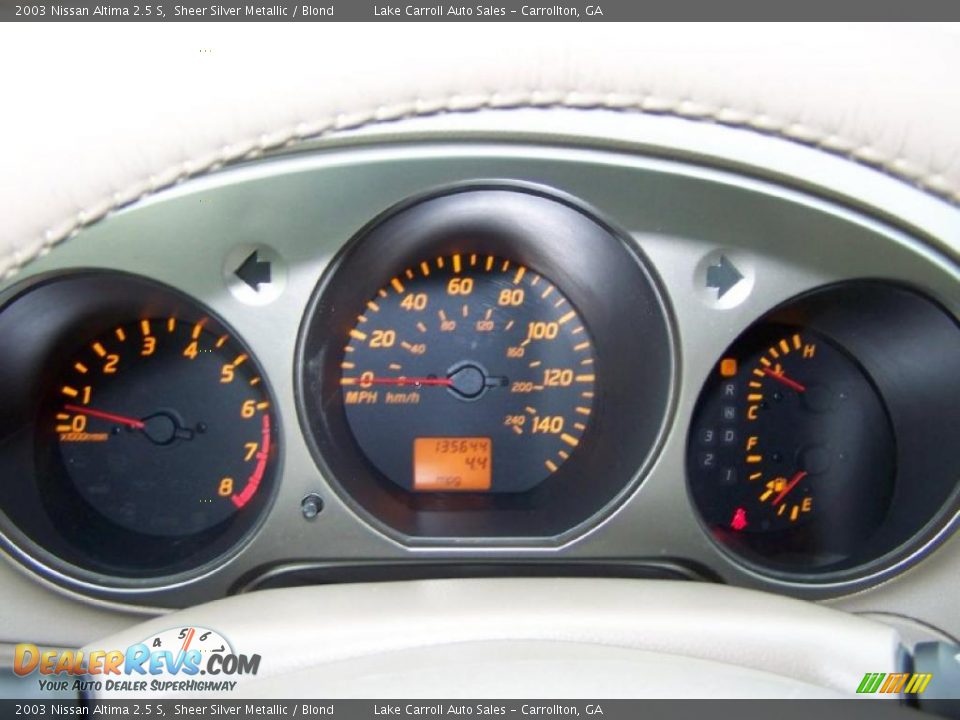 2003 Nissan Altima 2.5 S Sheer Silver Metallic / Blond Photo #21