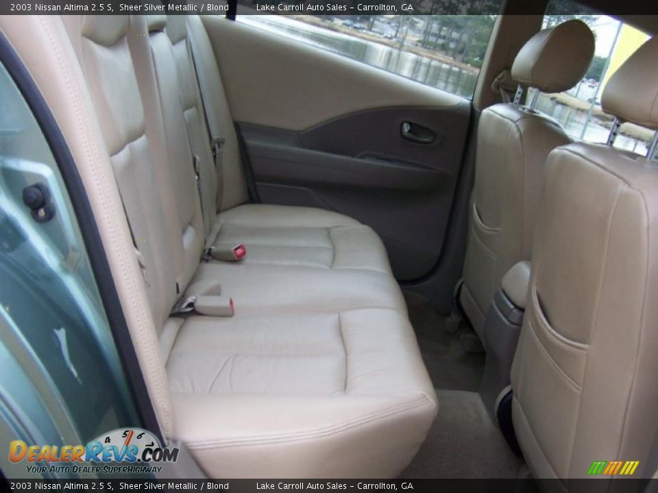 2003 Nissan Altima 2.5 S Sheer Silver Metallic / Blond Photo #28