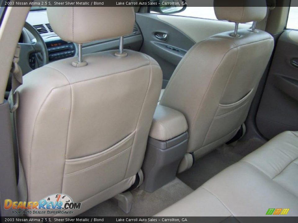 2003 Nissan Altima 2.5 S Sheer Silver Metallic / Blond Photo #30