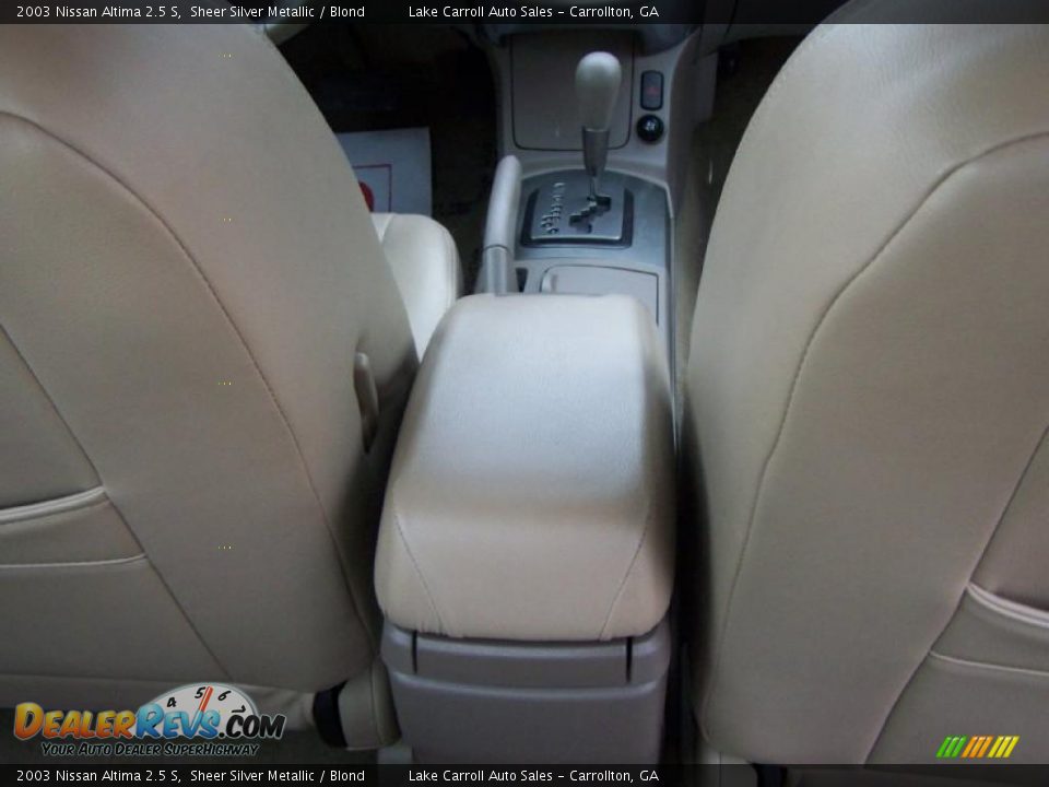 2003 Nissan Altima 2.5 S Sheer Silver Metallic / Blond Photo #35