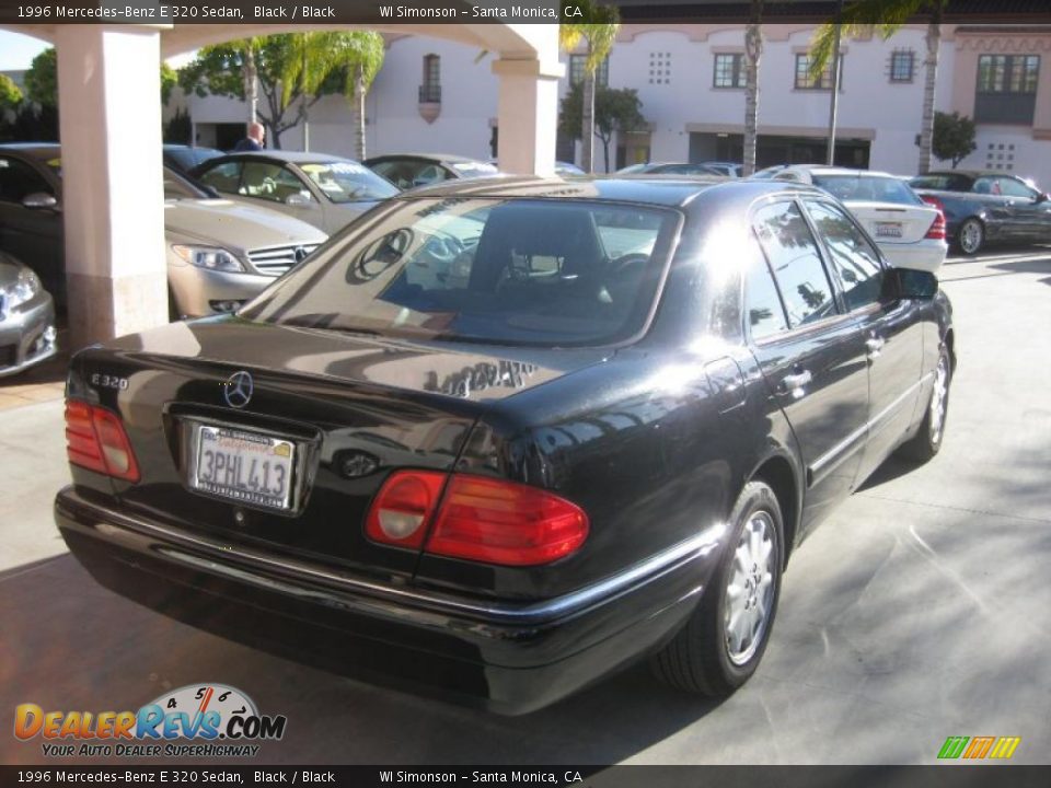1996 Mercedes-Benz E 320 Sedan Black / Black Photo #2
