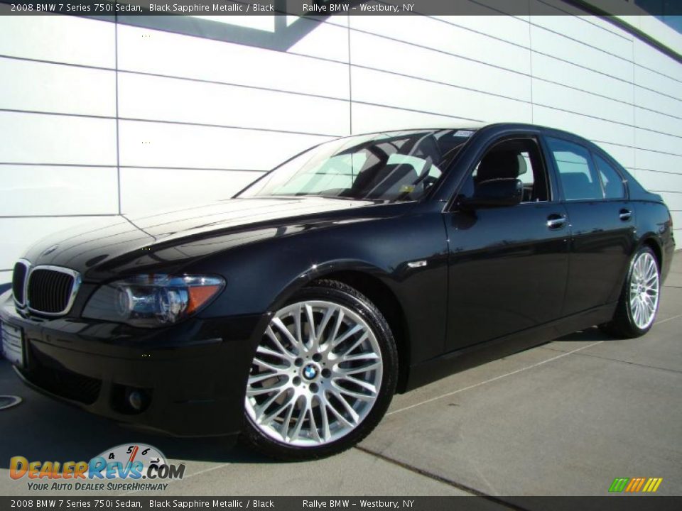 2008 BMW 7 Series 750i Sedan Black Sapphire Metallic / Black Photo #1