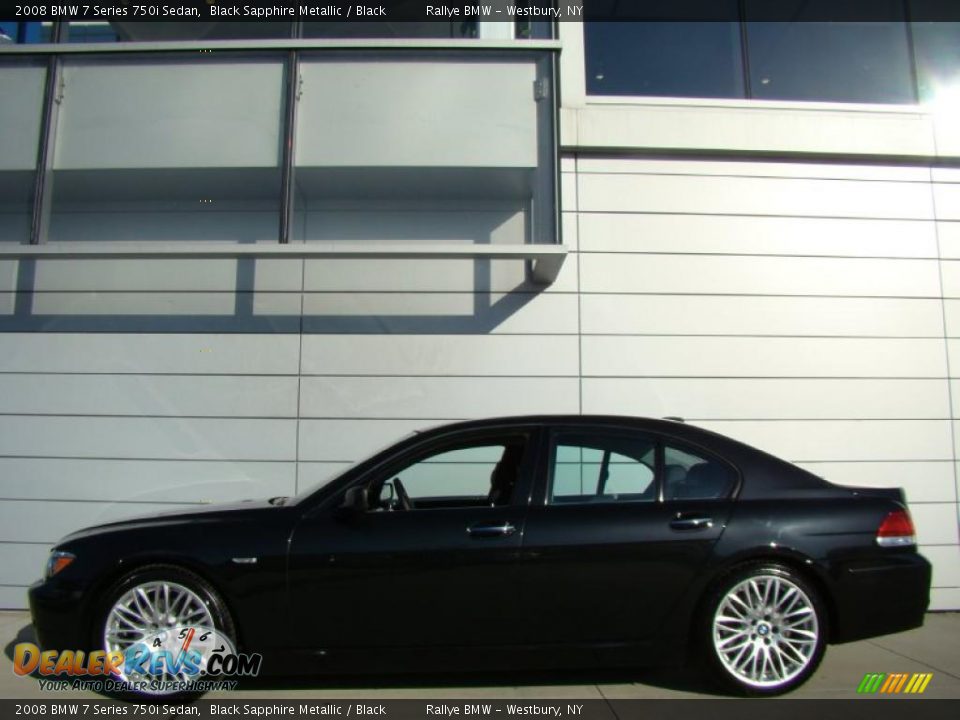 2008 BMW 7 Series 750i Sedan Black Sapphire Metallic / Black Photo #3