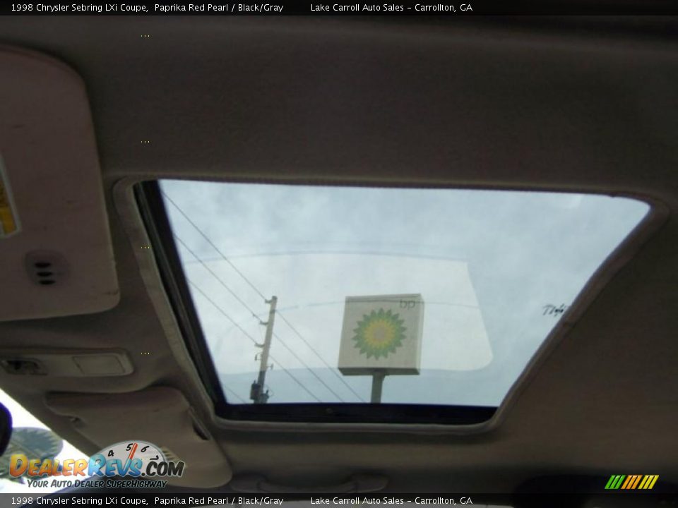 1998 Chrysler Sebring LXi Coupe Paprika Red Pearl / Black/Gray Photo #6